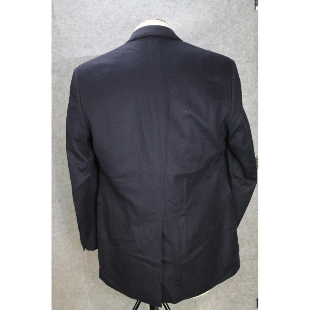 Brooks Brothers Blazer Mens 44L Pure Cashmere Loro Piana Navy Sport Coat Jacket - Picture 3 of 16